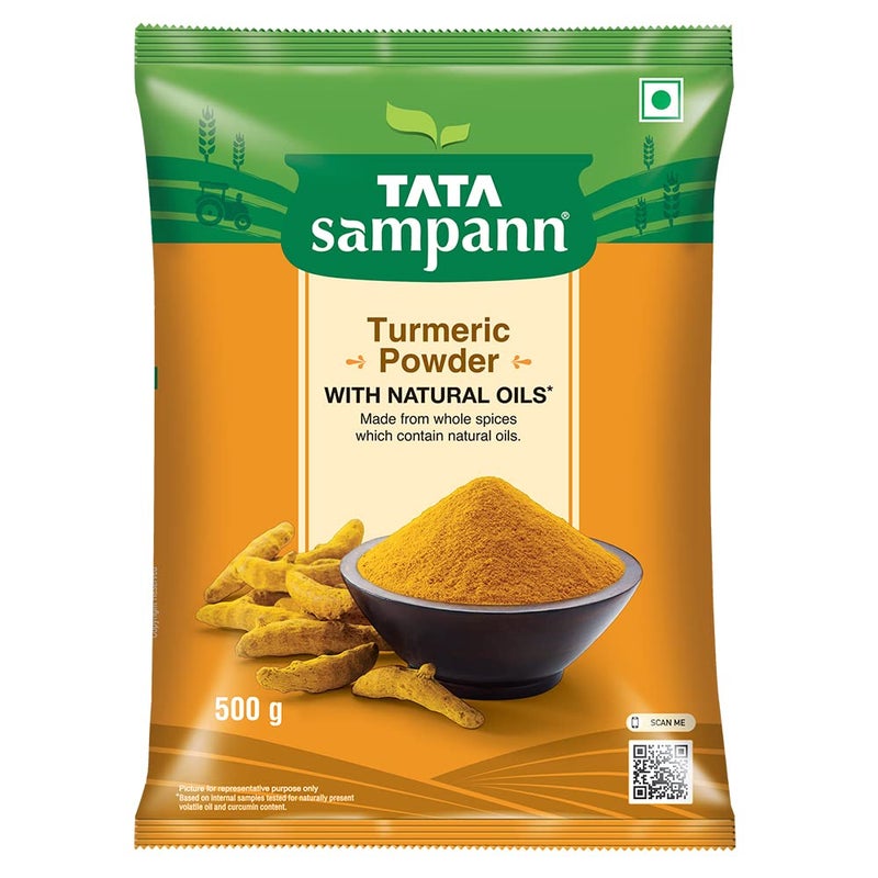Tata Sampann Turmeric Powder, 500g - Image 1